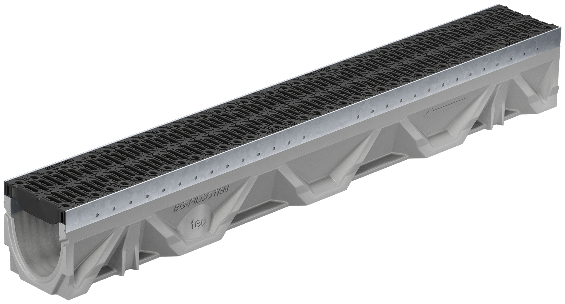 Composite slotted grating NW 100, 1000/122/2, SW 8/80, cl. B125 | 17010403