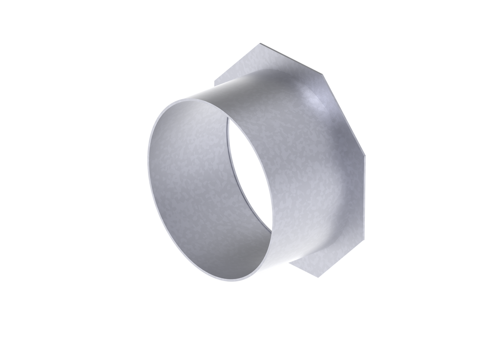 no hub bottom outlet plate NW 100, with outlet, 4", galvanized (pro V) | 19011204