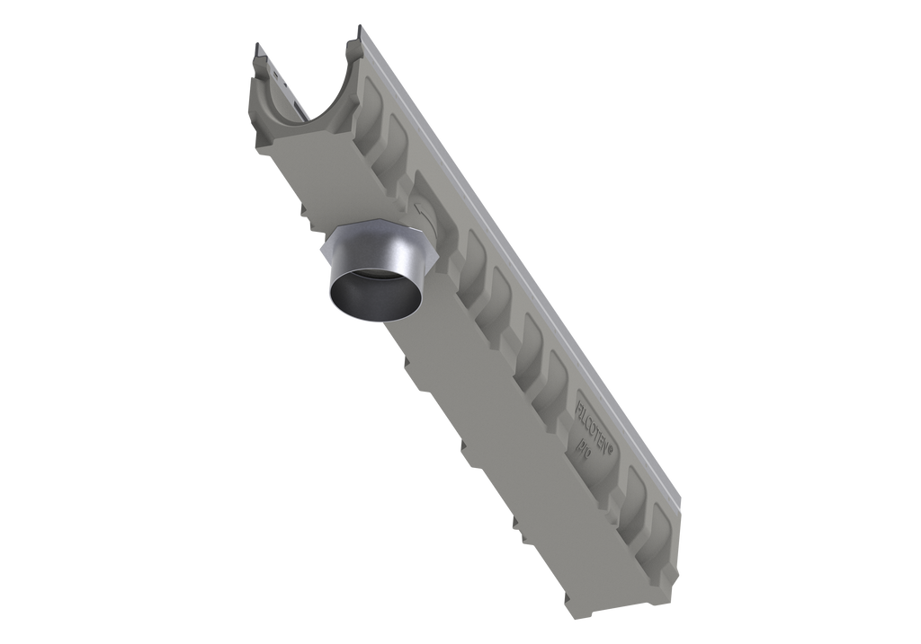 no hub bottom outlet plate NW 150, with outlet, 6", galvanized (pro V) | 19016206