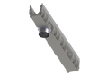 no hub bottom outlet plate NW 150, with outlet, 6", galvanized (pro V) | 19016206