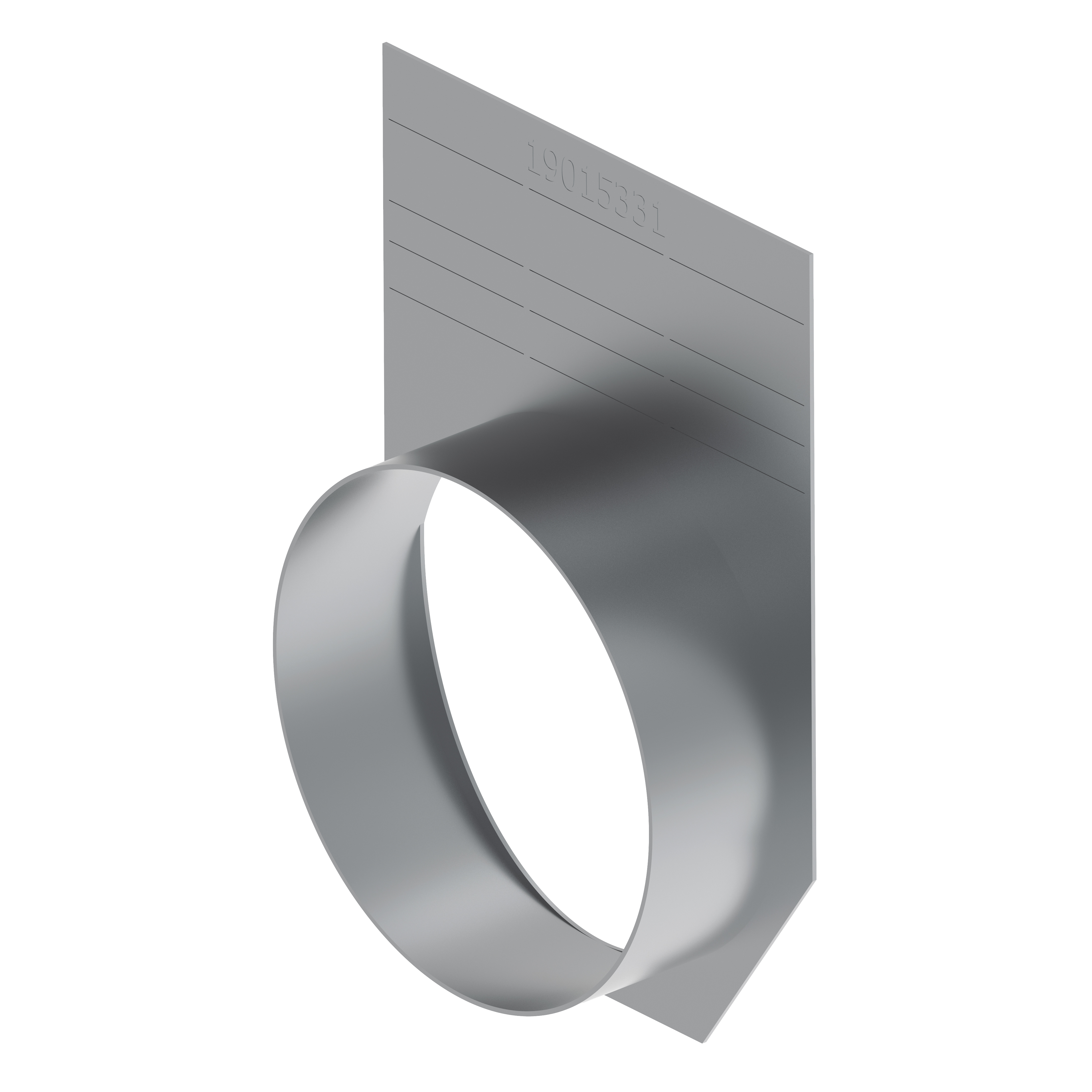 end cap NW 150, with outlet DN150, galvanized (pro No. 15-0, 20-0) | 19015216