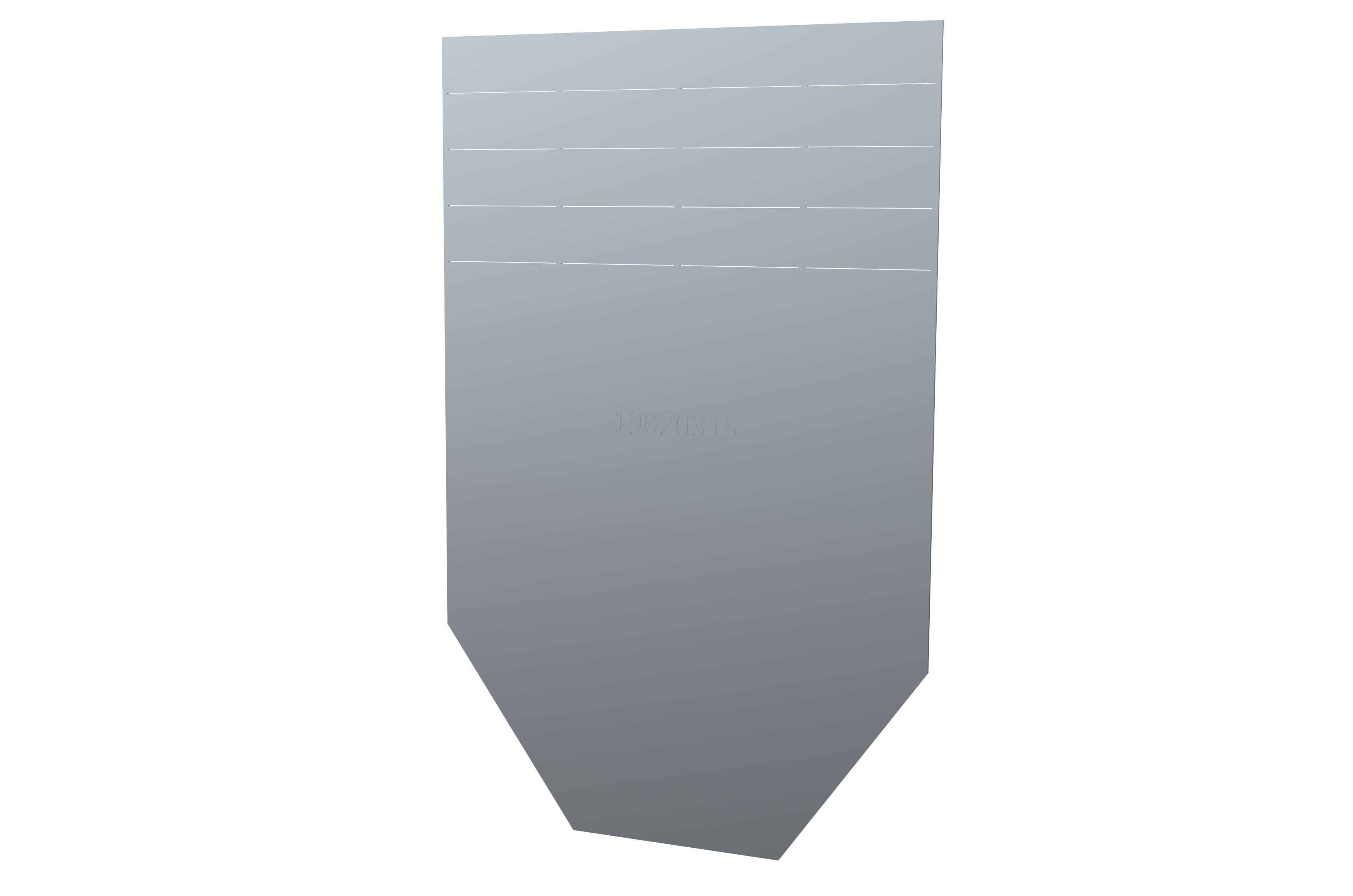front/end cap NW 200, closed, galvanized (pro No. 15-0, 20-0) | 19020215