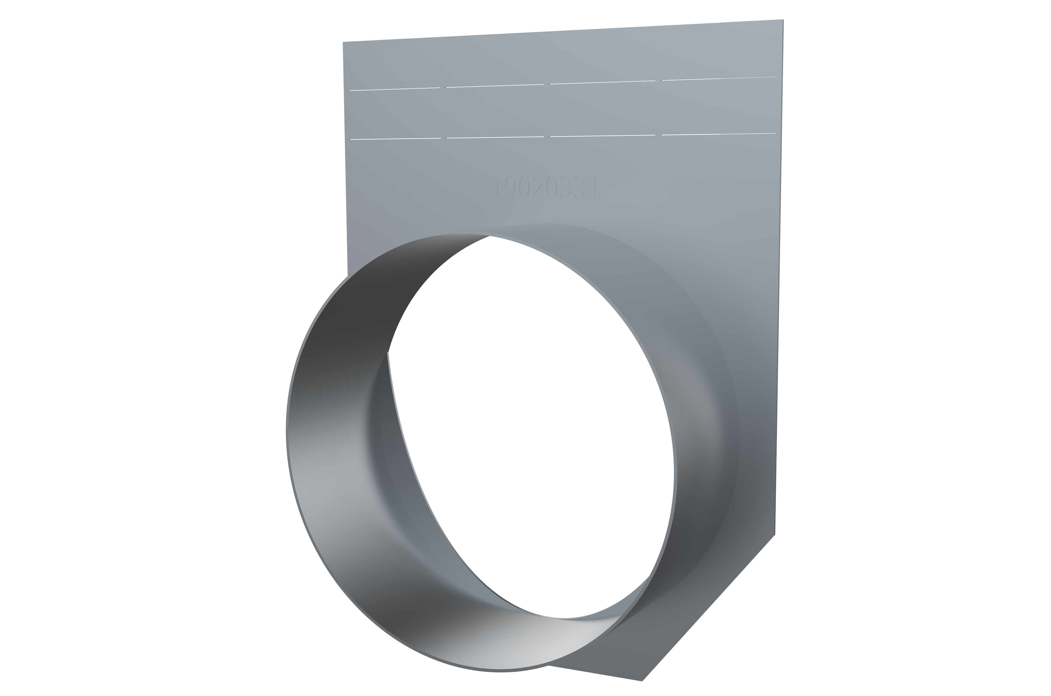 end cap NW 200, with outlet DN200, galvanized (pro No. 15-0, 20-0) | 19020216