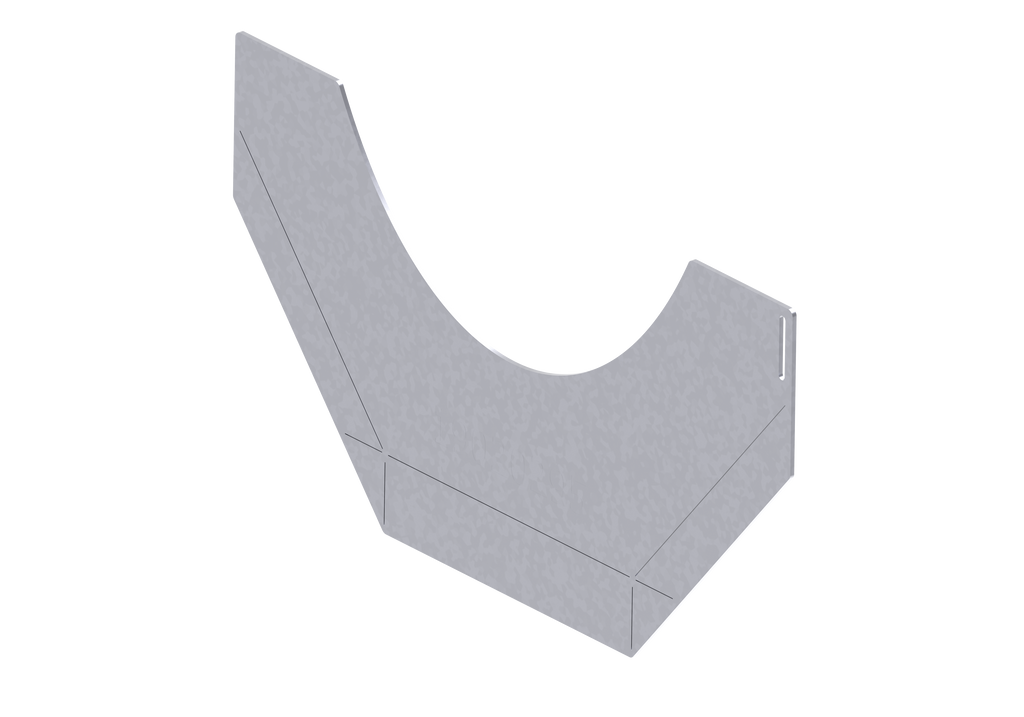 step displace plate NW 150, Nr. 0-20/0, galvanized (pro) | 19015295