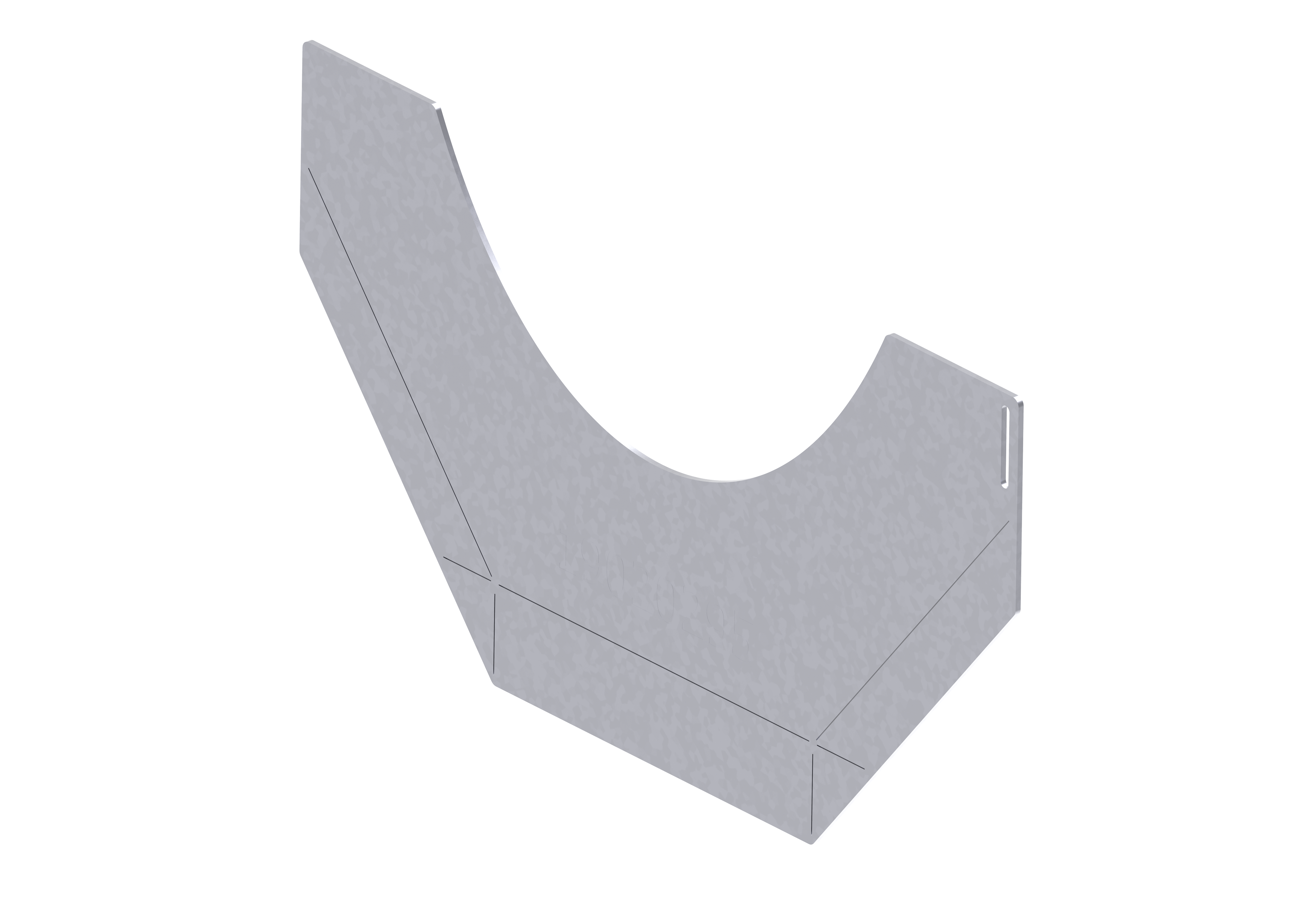 step displace plate NW 150, Nr. 0-20/0, galvanized (pro) | 19015295