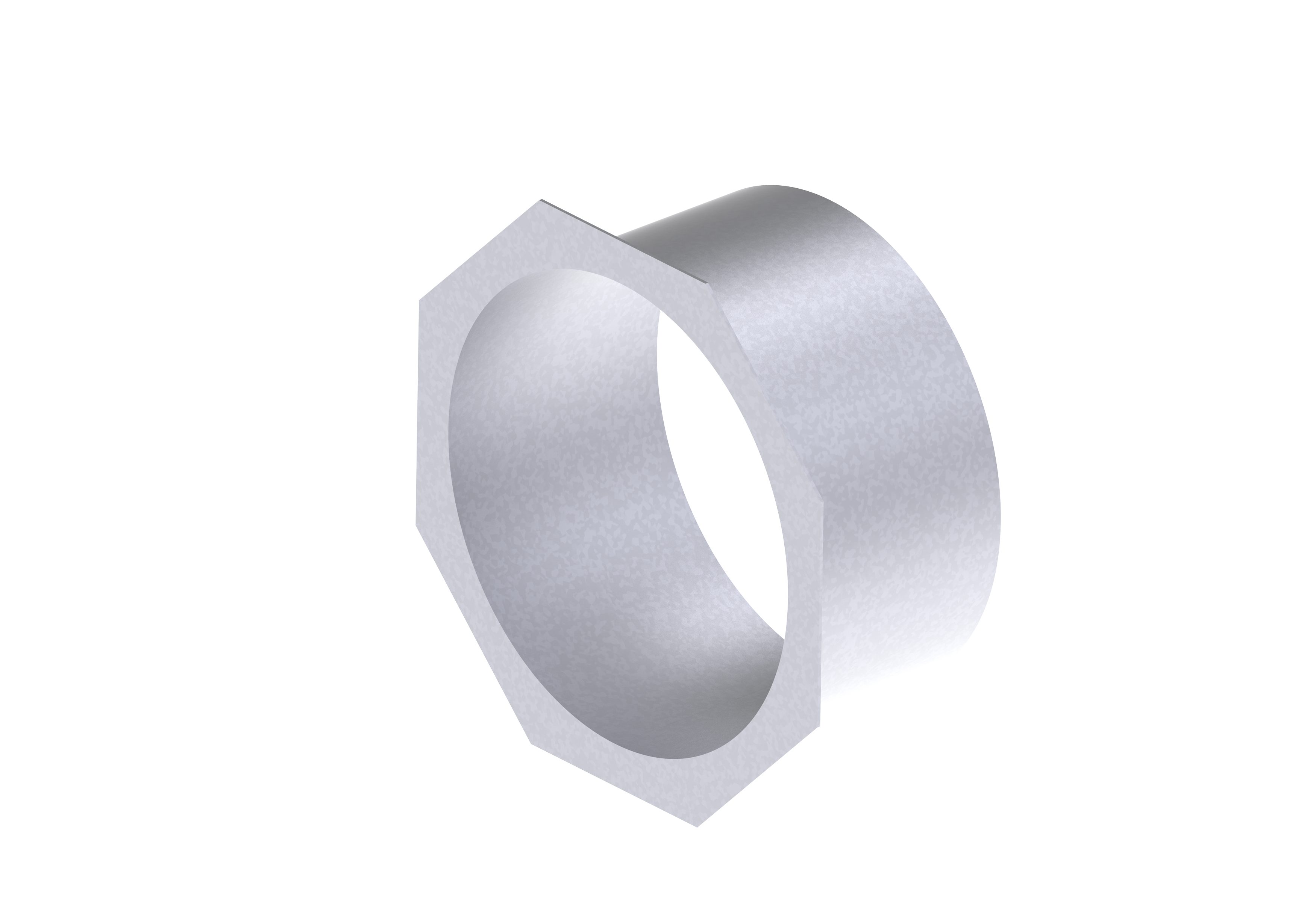 no hub bottom outlet plate NW 200, with vertical outlet, 8", galvanized (pro V) | 19021208