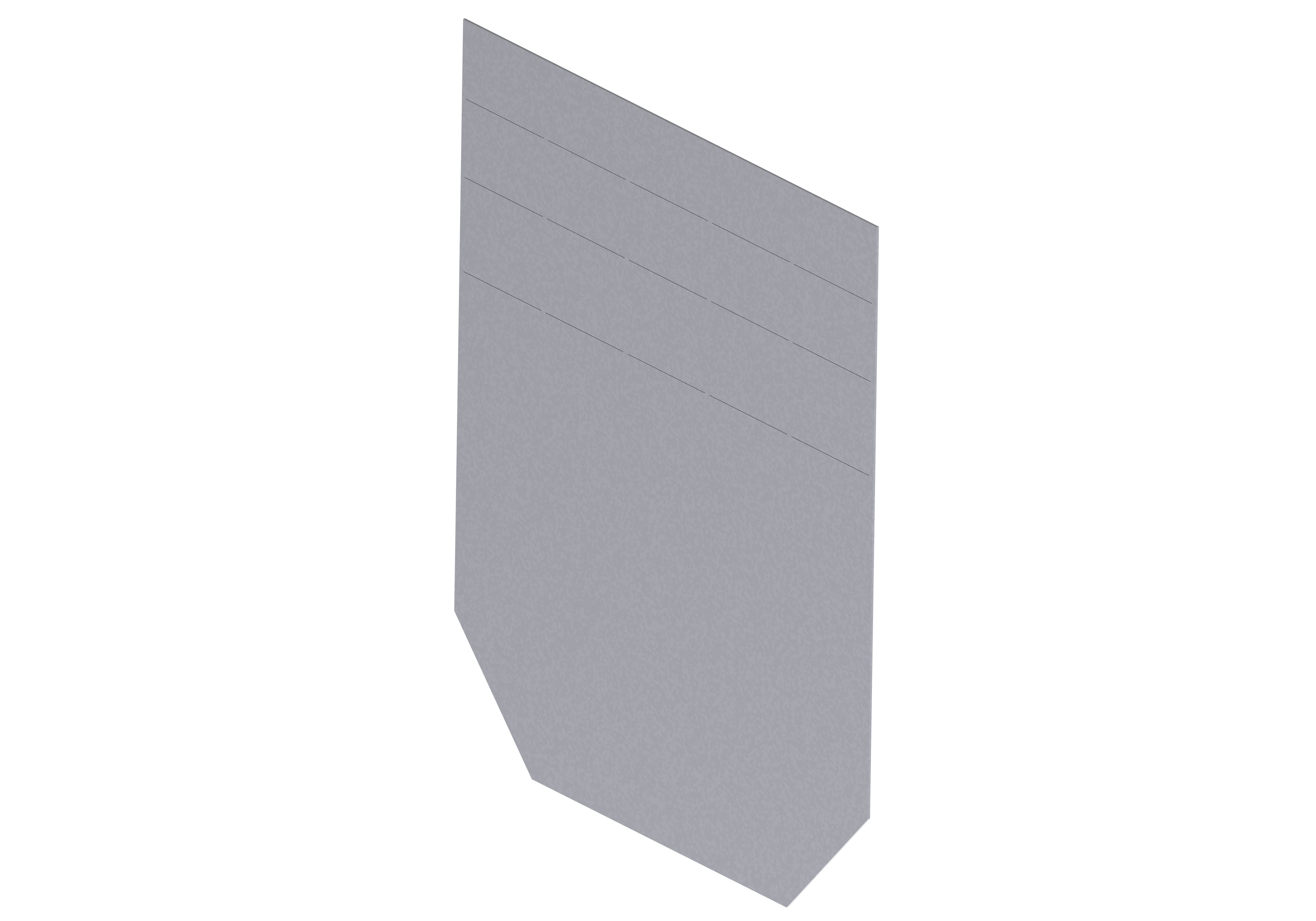 front/end cap NW 300, closed, galvanized (pro No. 0-20) | 19030213