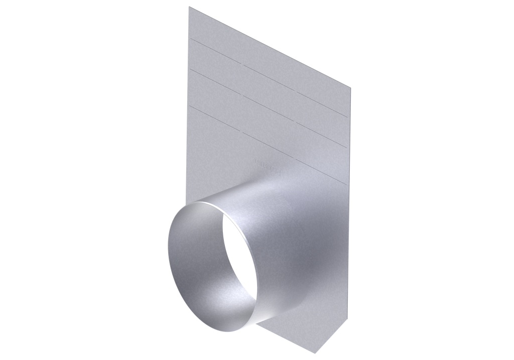 end cap NW 300, with outlet DN200, galvanized (pro No. 0-20) | 19030214