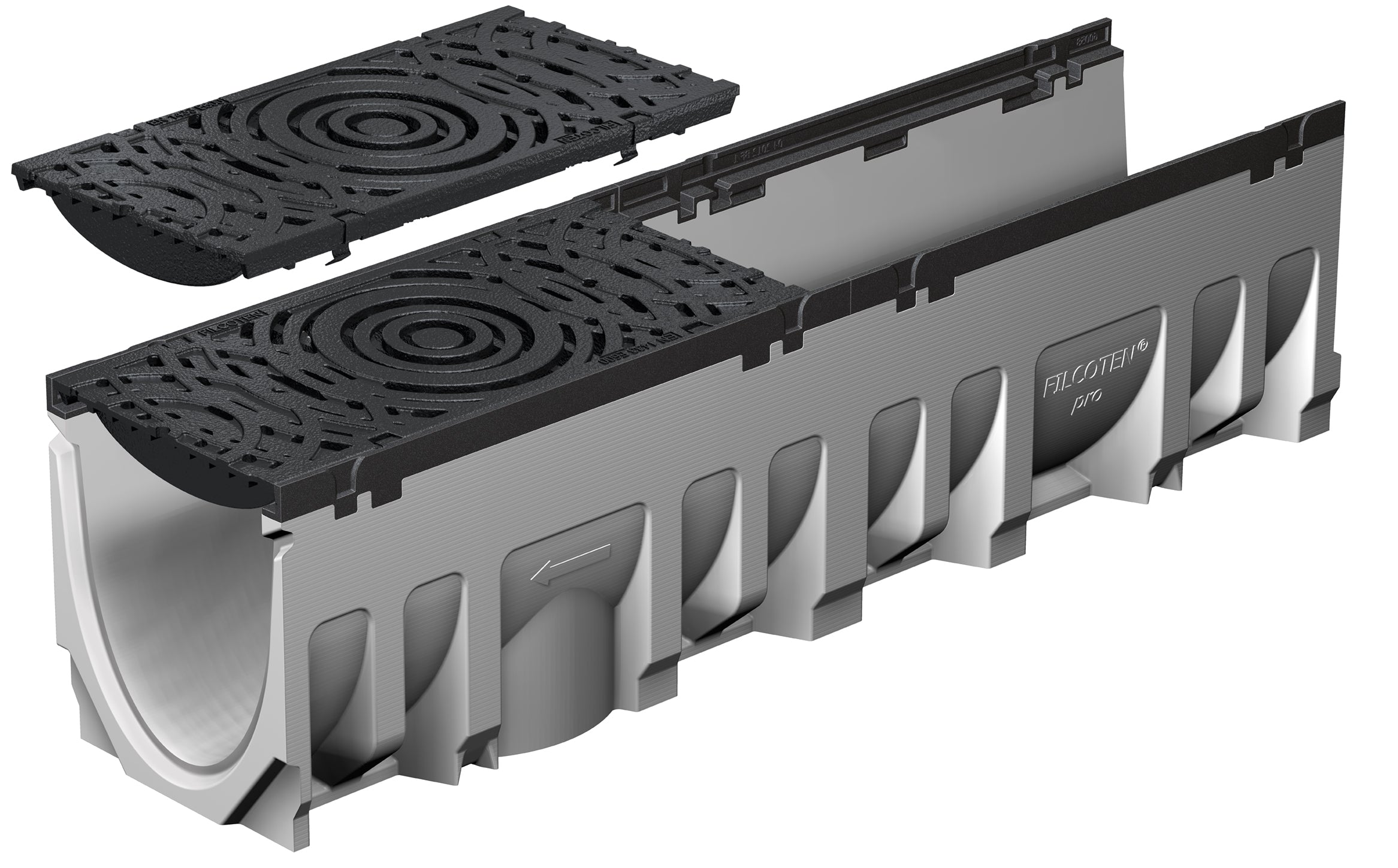 BG-FILCOTEN pro G NW 200 Nr. 0, with cast iron edge, without slope | 10620100